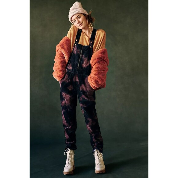 Anthropologie Denim - Anthropologie Black and Orange Women Jeans Overalls